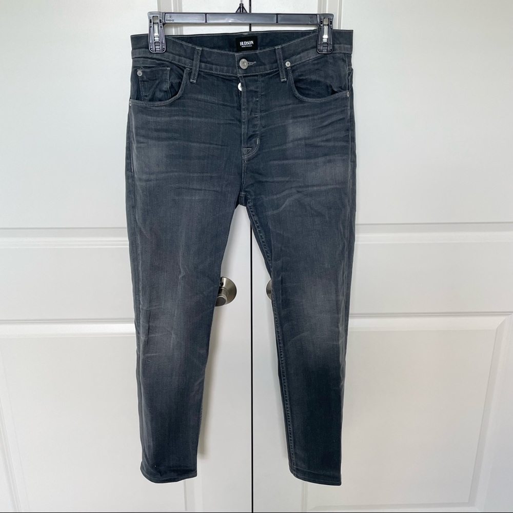 Hudson Sartor Slouchy Skinny Jeans Gray